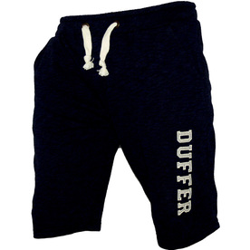 Мъжки спортни панталони DUFFER, 3/4 дължина, черни, памук