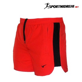 Мъжки спортни шорти REDICS 200075, червени с черно, полиестер
