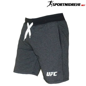 Спортни къси панталони UFC, тъмен графит, памук и ликра