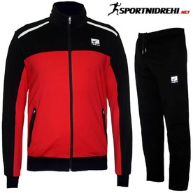 Мъжки спортен екип REDICS 210013, черен с червено, памук и ликра