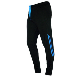  Мъжко спортно долнище MATRICS, черно със синьо, памук и ликра.