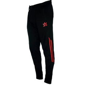  Мъжко спортно долнище MATRICS, черно с червено, памук и ликра