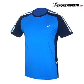 Мъжка спортна тениска REDICS 230037, синя с тъмносиньо, памук и ликра