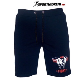 Мъжки спортни къси панталони FIGHT, тъмно сини, памук и ликра