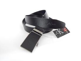 Мъжки колан естествена кожа CALVIN KLEIN, черен
