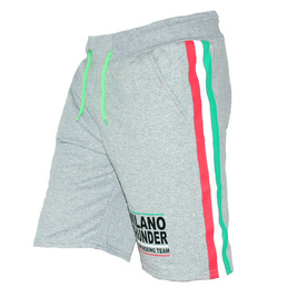 Мъжки спортни къси панталони ITALIAN BOXING , сиви, памук и ликра.