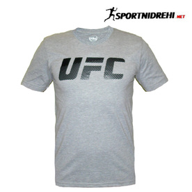 Мъжка тениска UFC, 100 % памук, сива