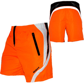 Мъжки спортни шорти REDICS, 140030 оранжеви с черно и бяло, полиестер