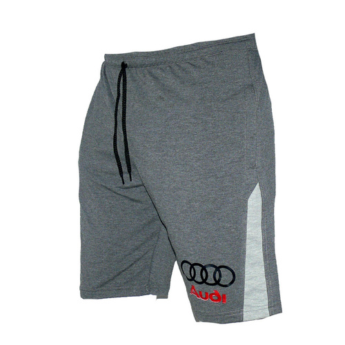 Спортни къси панталони AUDI, графит,  памук и ликра.  