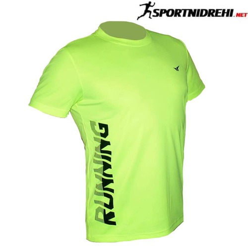 Мъжка спортна тениска REDICS 210005, електриково зелена, полиестер