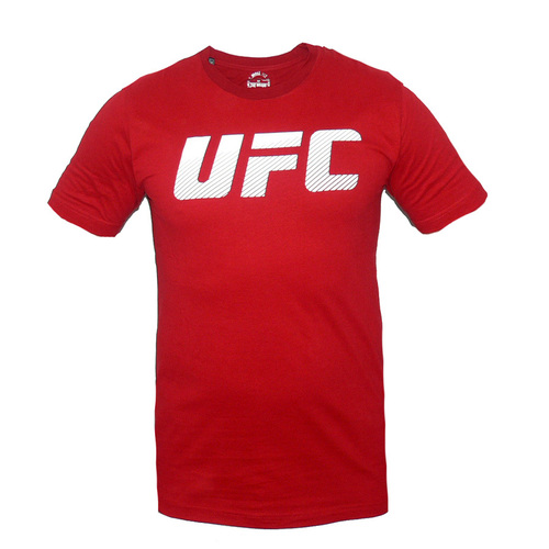 Мъжка тениска UFC, 100 % памук, червена