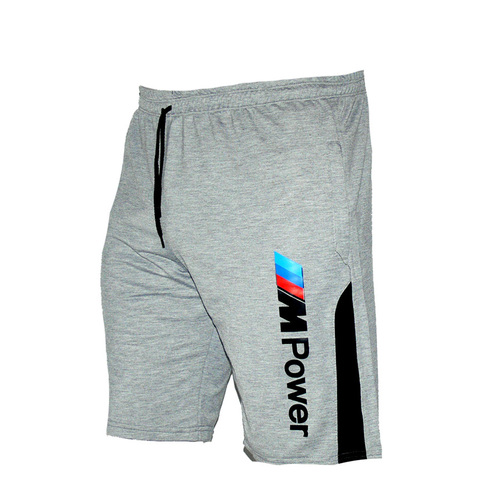 Спортни къси панталони M POWER, сиви,  памук и ликра.  