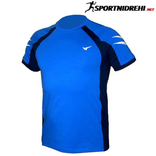 Мъжка спортна тениска REDICS 220047, синя, памук и ликра