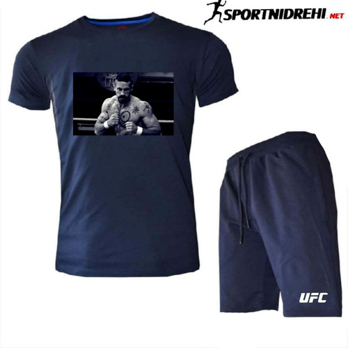 Летен спортен екип UFC YURI BOYKA, тъмносин, памук и ликра