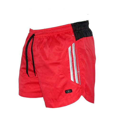 Мъжки бански RAYMOND 4XL- 7XL, червени, бързосъхнещ полиестер
