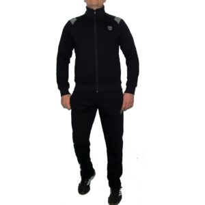 Мъжки спортен екип RAYMOND, черен със сиво и електриково зелено