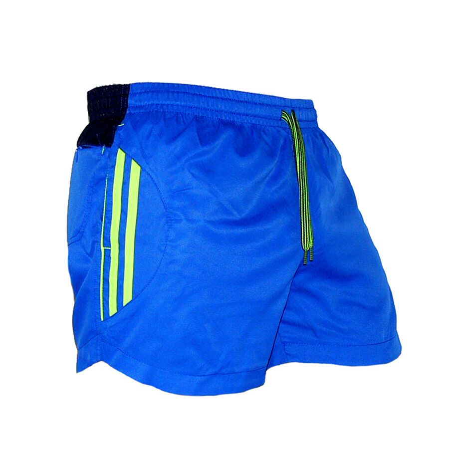 Мъжки бански RAYMOND 143, сини с електриково зелено