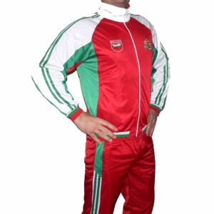 Мъжки спортен екип БЪЛГАРИЯ, бяло, зелено, червено