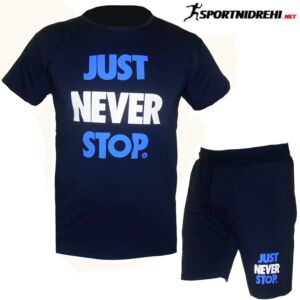 Летен спортен екип NEVER STOP, тъмносин