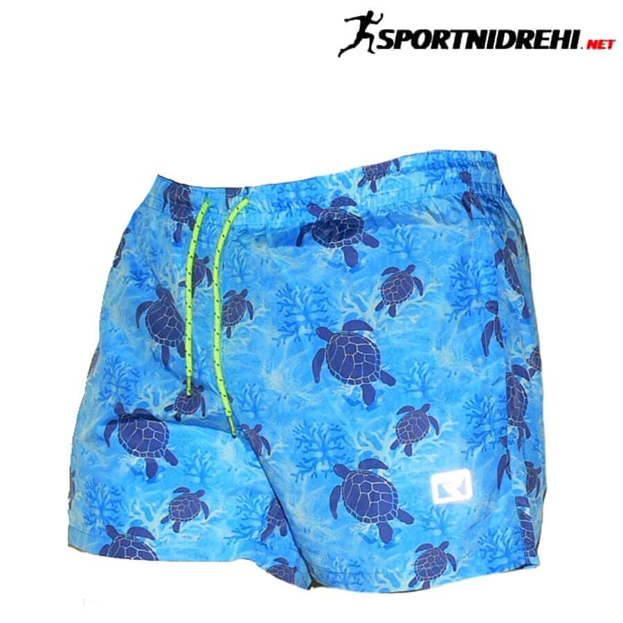 Мъжки бански REPTIL, сини костенурки